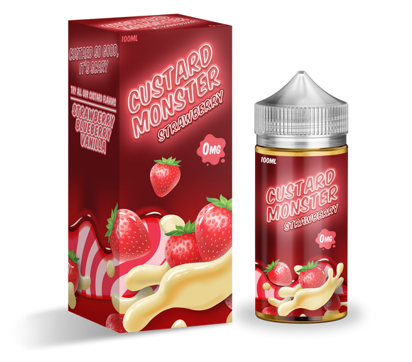 Custard Monster Strawberry - Strawberry Custard by Monster E-liquids