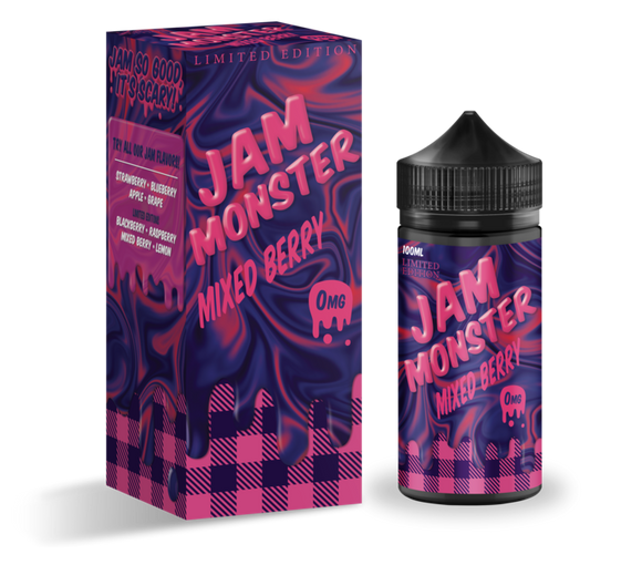 Jam Monster Mixed Berry 100ml (Limited Edition)-E-Liquid-Vapour Titan