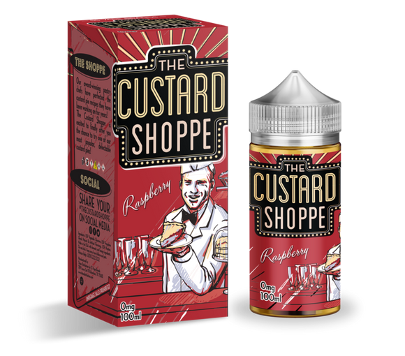 The Custard Shoppe Raspberry Custard 100ml-E-Liquid-Vapour Titan