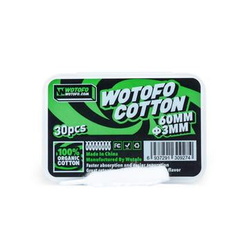 Wotofo Agleted Organic Cotton 30pc 3mm-Cotton-Vapour Titan